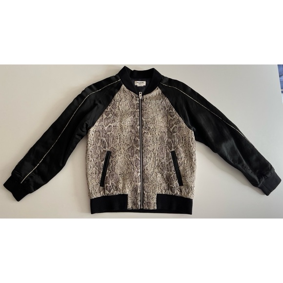 ZADIG & VOLTAIRE Billy Snake Bomber Jacket - Picture 1 of 8